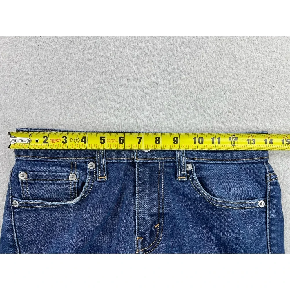 Levis 511 Jeans Mens 28x30 Blue Slim Straight Stretch Denim Medium Wash Pants